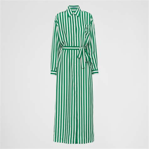 prada striped shirt dress|prada dress shirt long sleeve.